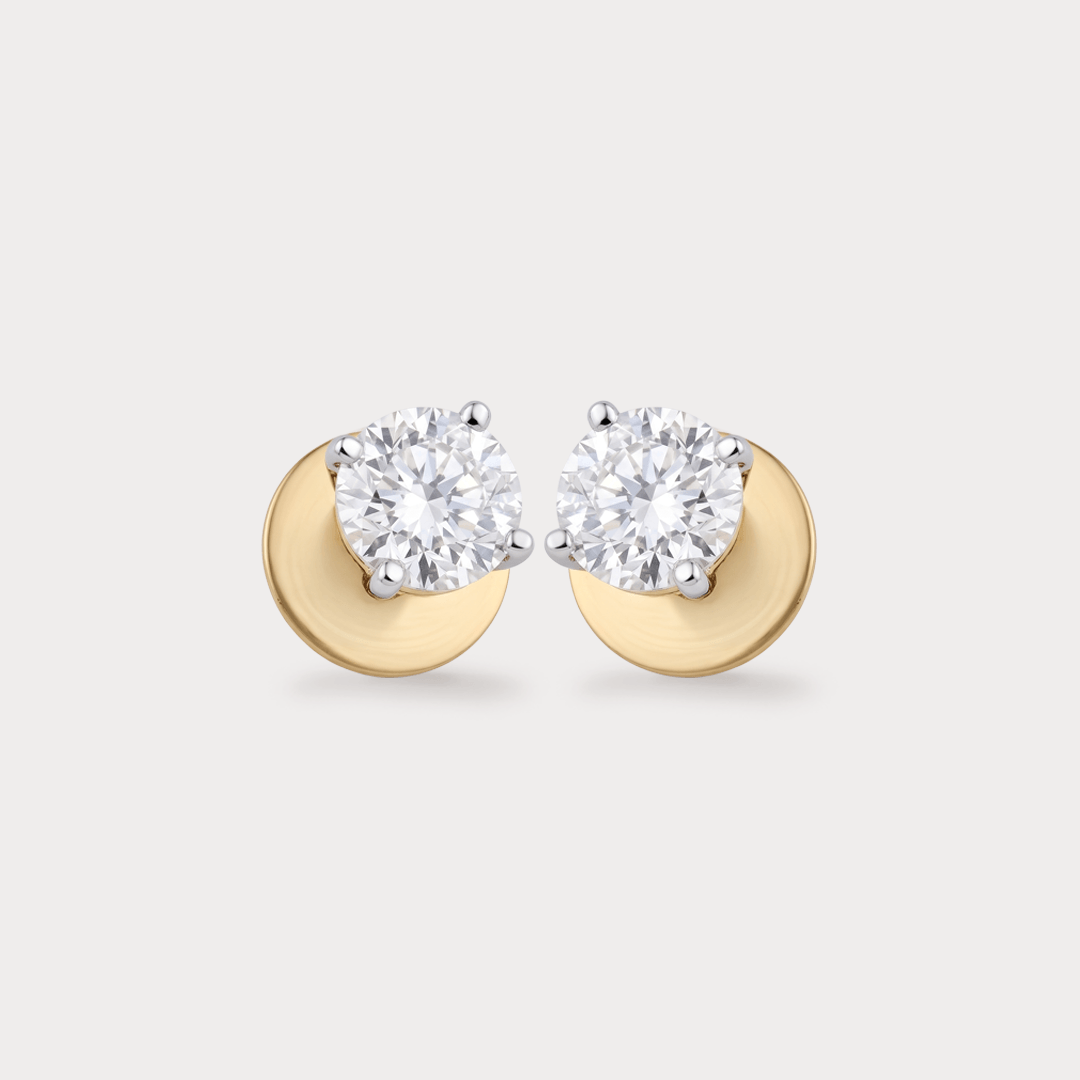 Beaming Mens Diamond Studs
