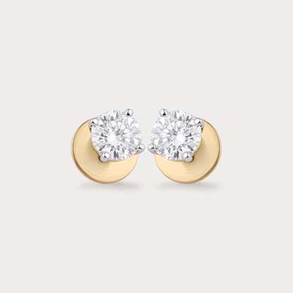 Beaming Mens Diamond Studs