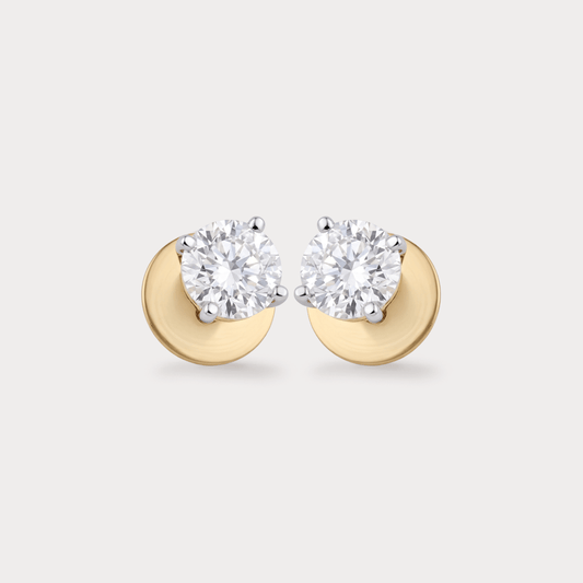 Beaming Mens Diamond Studs