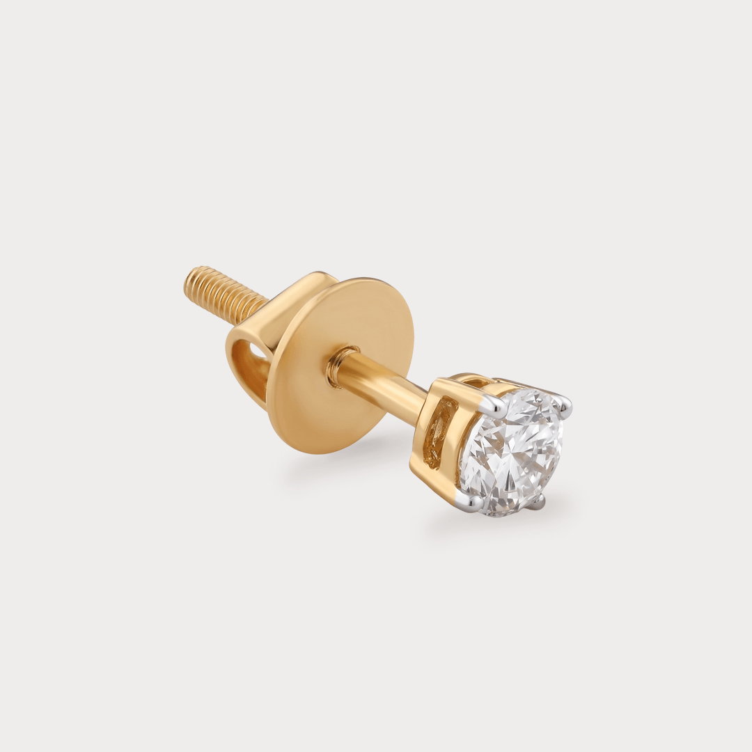 Beaming Mens Diamond Studs
