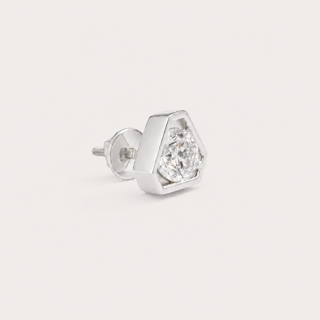 Opulent Mens Diamond Stud