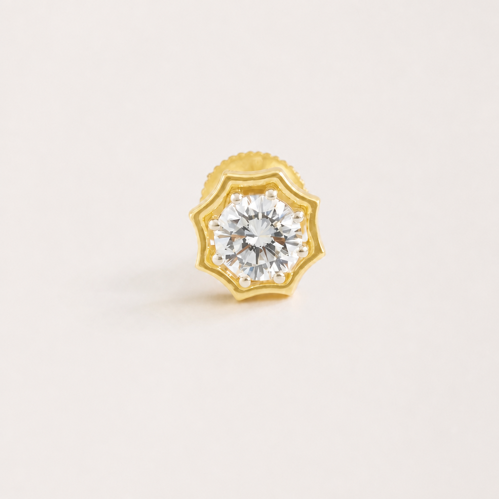 Raffiné Mens Diamond Stud