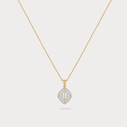 Asteria Geometric Diamond Pendant Chain