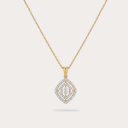 Asteria Geometric Diamond Pendant Chain