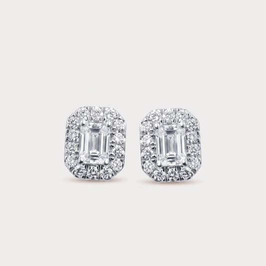 Brightline Halo Diamond Studs