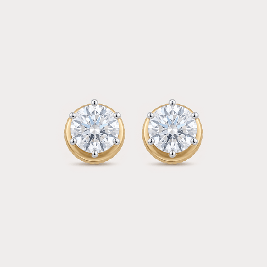 Cloudlight Mini-Solitaire Diamond Studs