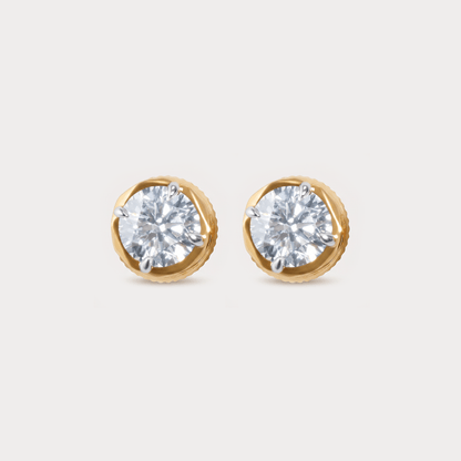 Windwhisper Mini-Solitaire Diamond Studs
