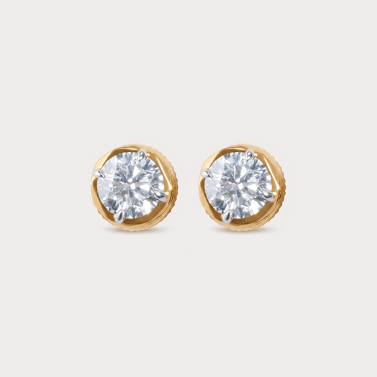 Windwhisper Mini-Solitaire Diamond Studs