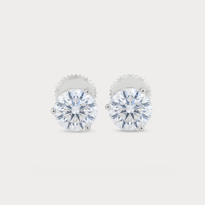 Statement of Grace 1 Crt Solitaire Diamond Earrings
