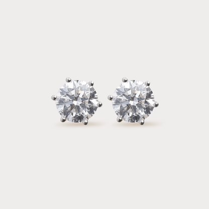 Eblouissant Solitaire Diamond Earrings
