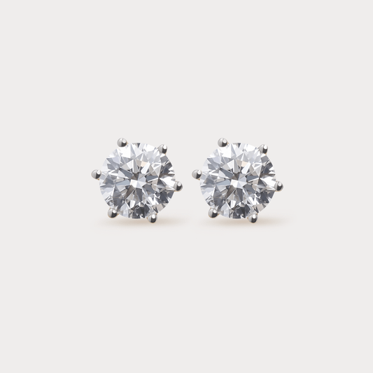 Eblouissant Solitaire Diamond Earrings