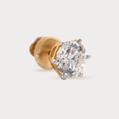 Eblouissant Solitaire Diamond Earrings