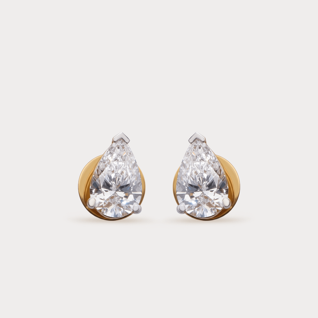 Rayon d'Or Solitaire Diamond EarRing