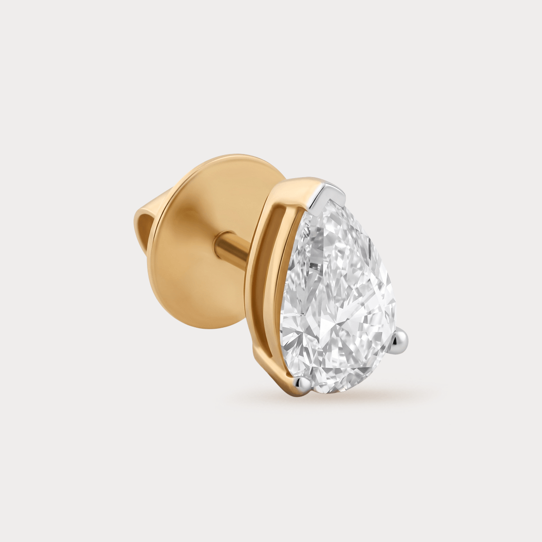 Rayon d'Or Solitaire Diamond EarRing