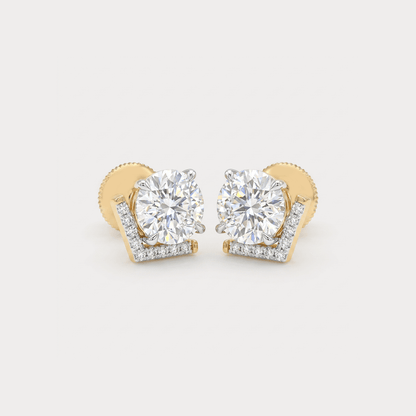 Gilt Diamond Earrings