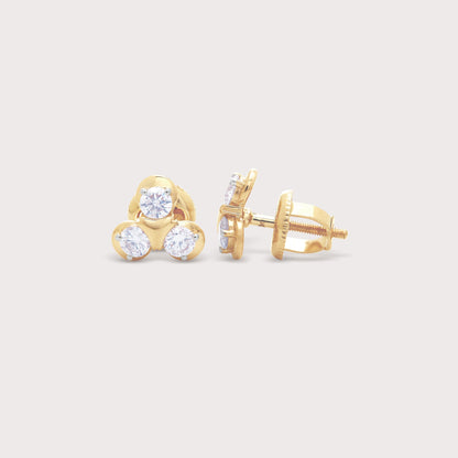 Trio Diamond Studs