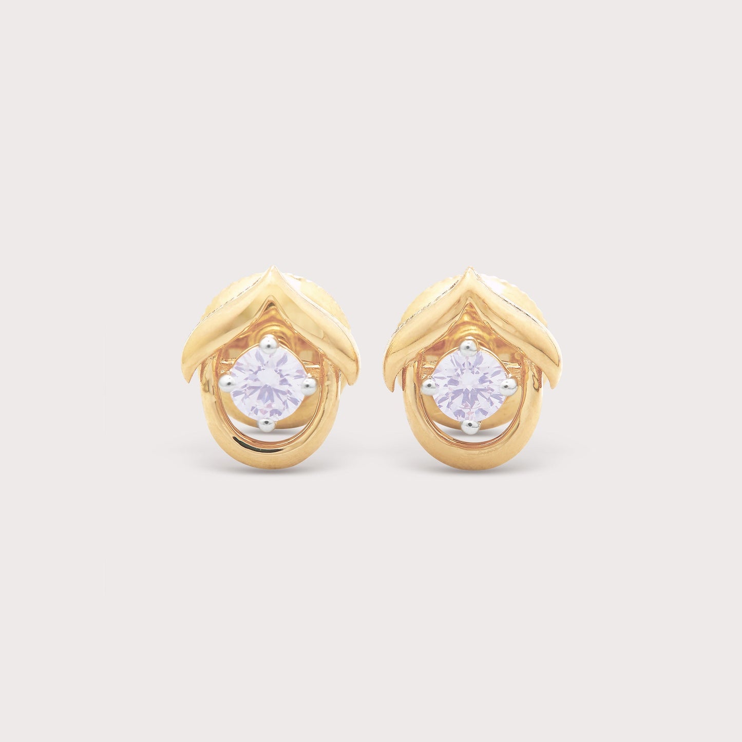 Moon Diamond Studs