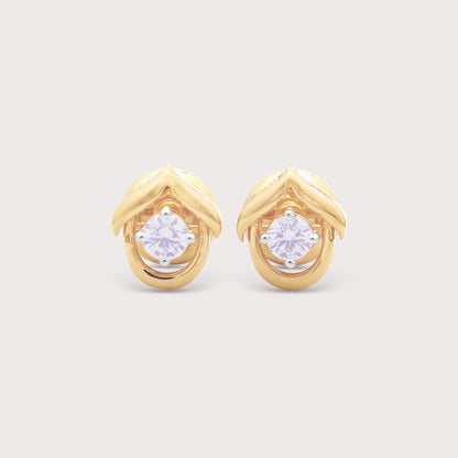 Moon Diamond Studs