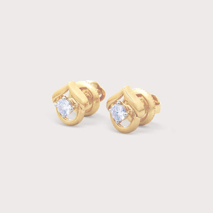 Moon Diamond Studs
