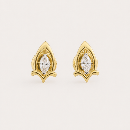 Shield Diamond Studs