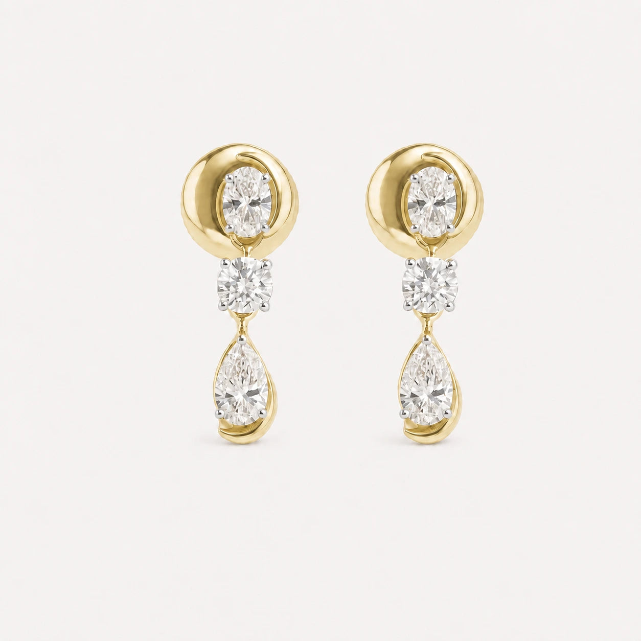 Zephyr Drops Diamond Earrings