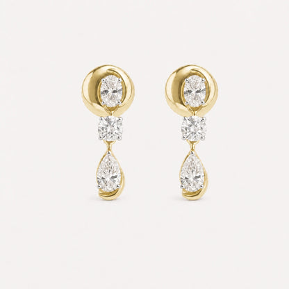 Zephyr Drops Diamond Earrings