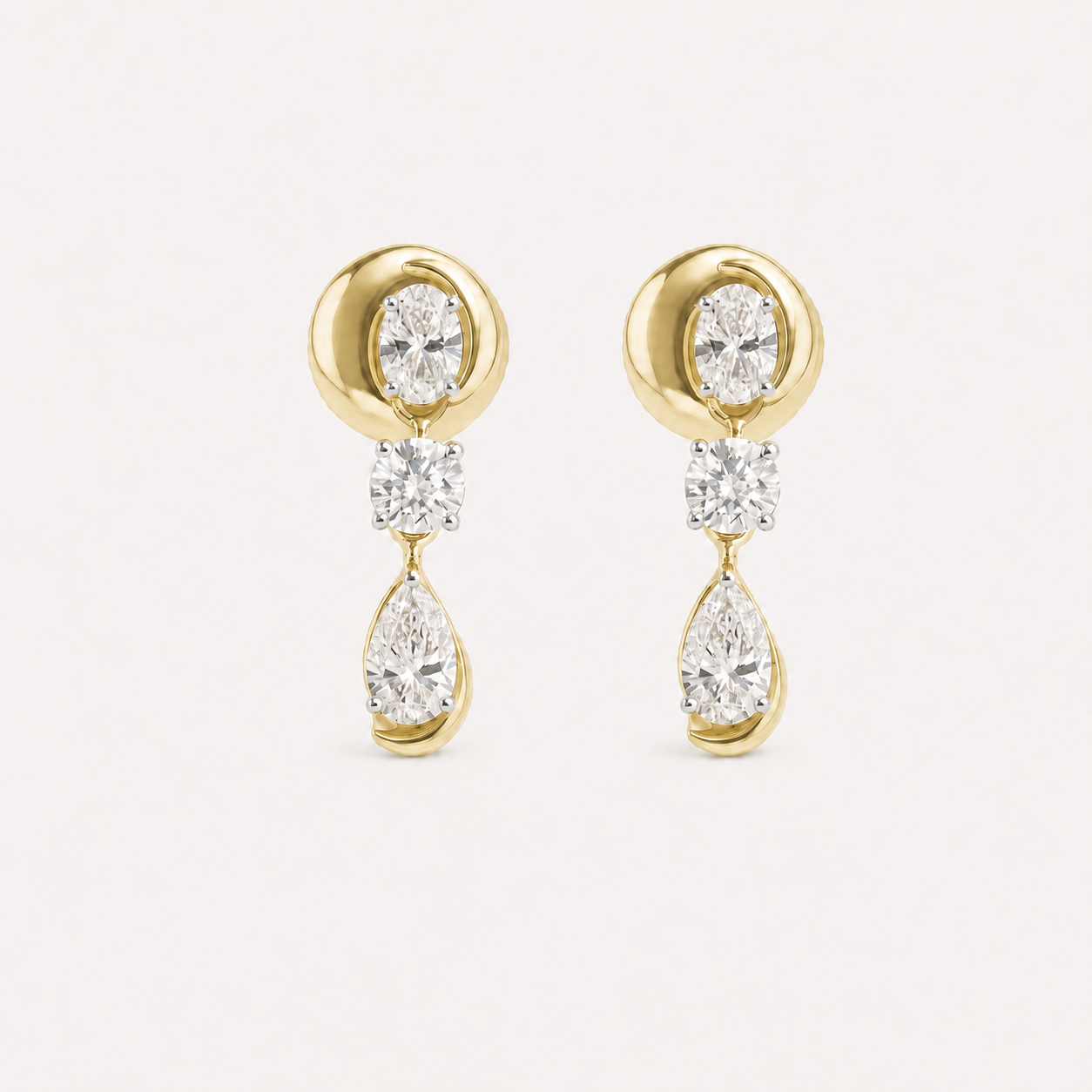 Zephyr Diamond Drop Earrings