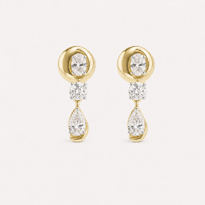 Zephyr Diamond Drop Earrings