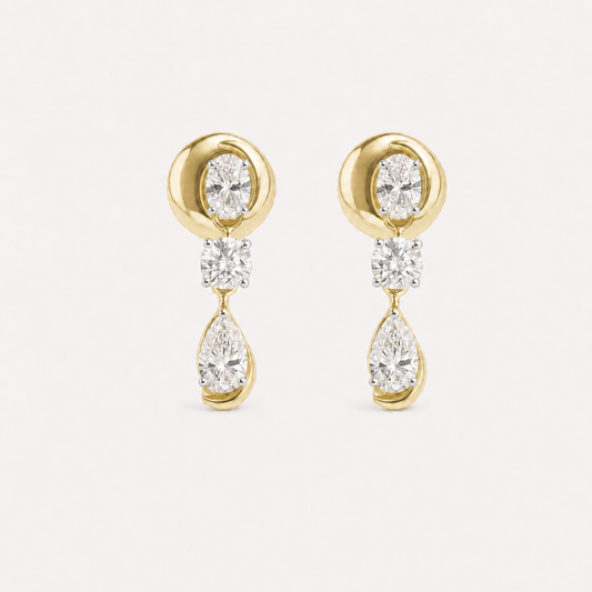 Zephyr Diamond Drop Earrings