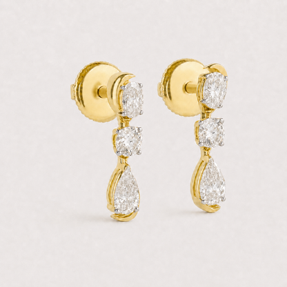 Zephyr Diamond Drop Earrings