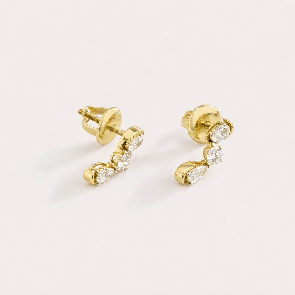Zephyr Diamond Drop Earrings