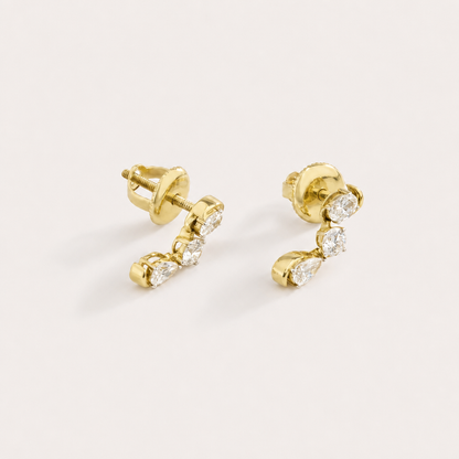 Zephyr Diamond Drop Earrings