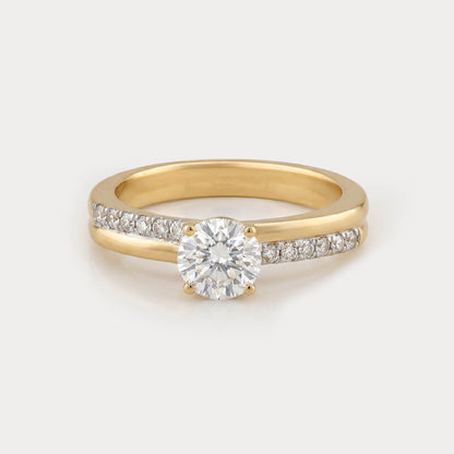 Aristelle Mini-Solitaire Diamond Ring