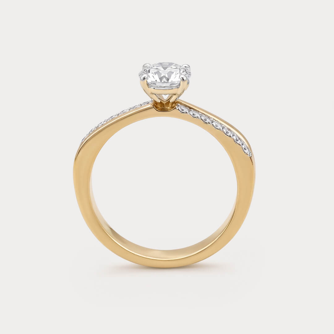 Aristelle Mini-Solitaire Diamond Ring