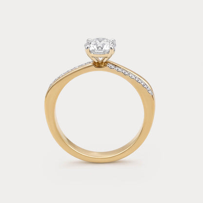 Aristelle Mini-Solitaire Diamond Ring