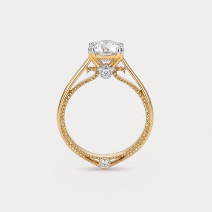 Nuit d'Or Solitaire Diamond Ring