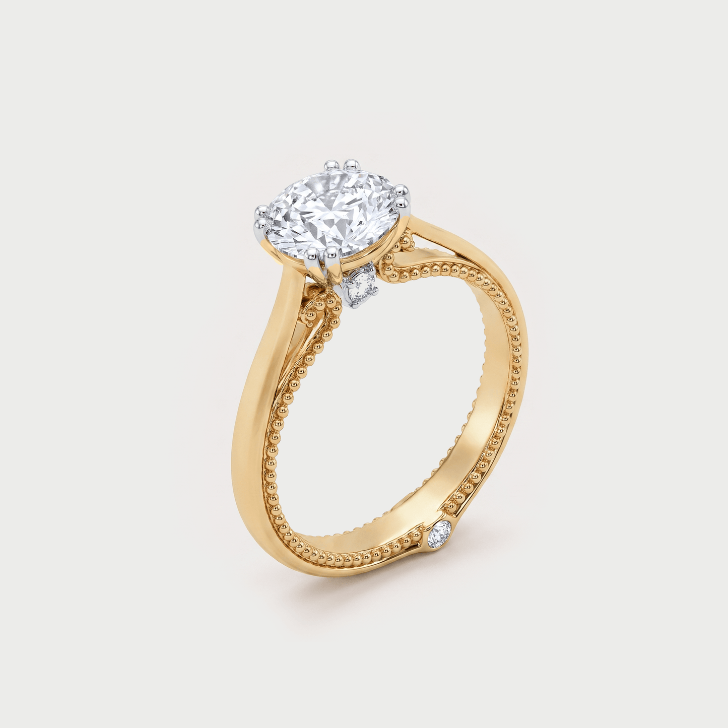 Nuit d'Or Solitaire Diamond Ring