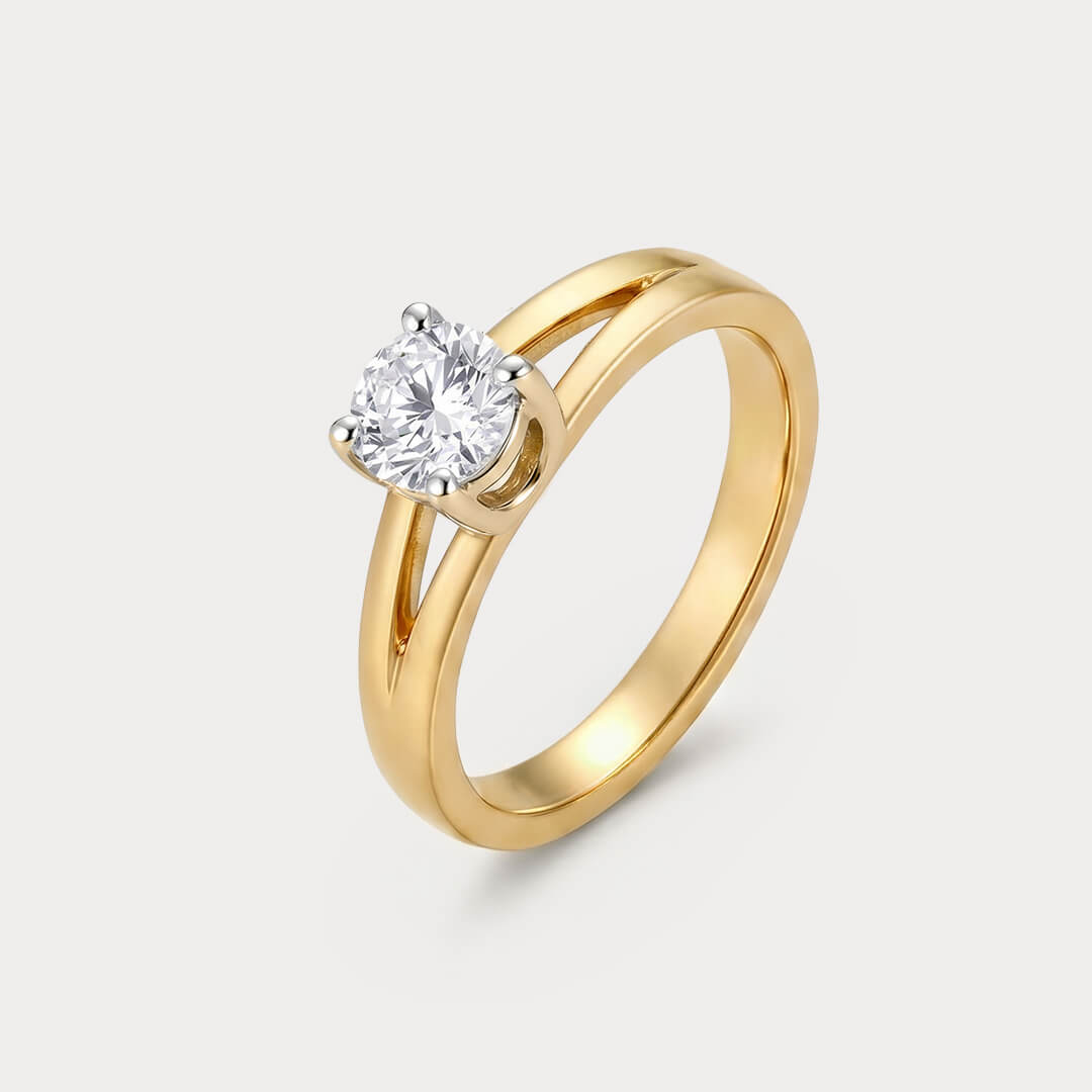 Vida Dorada Solitaire Diamond Ring