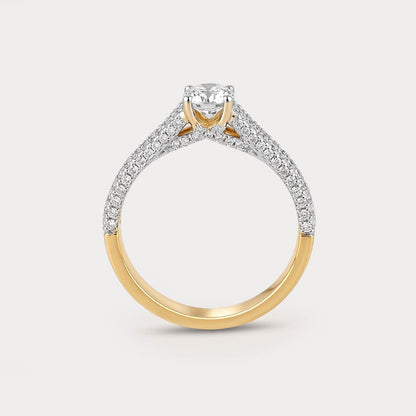 Cherishwood Mini-Solitaire Diamond Ring