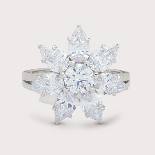 White Marigold Ring