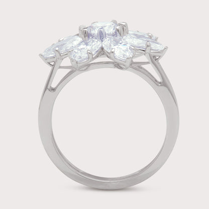 White Marigold Ring