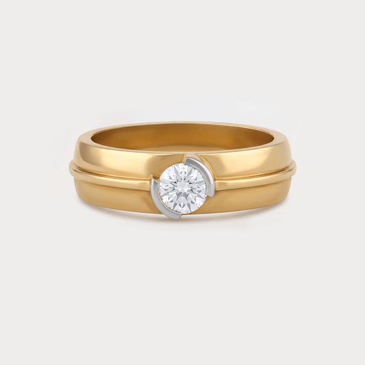 Bronze Diamond Men's Ring