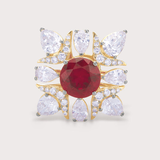 The Scarlet Sunburst Ring