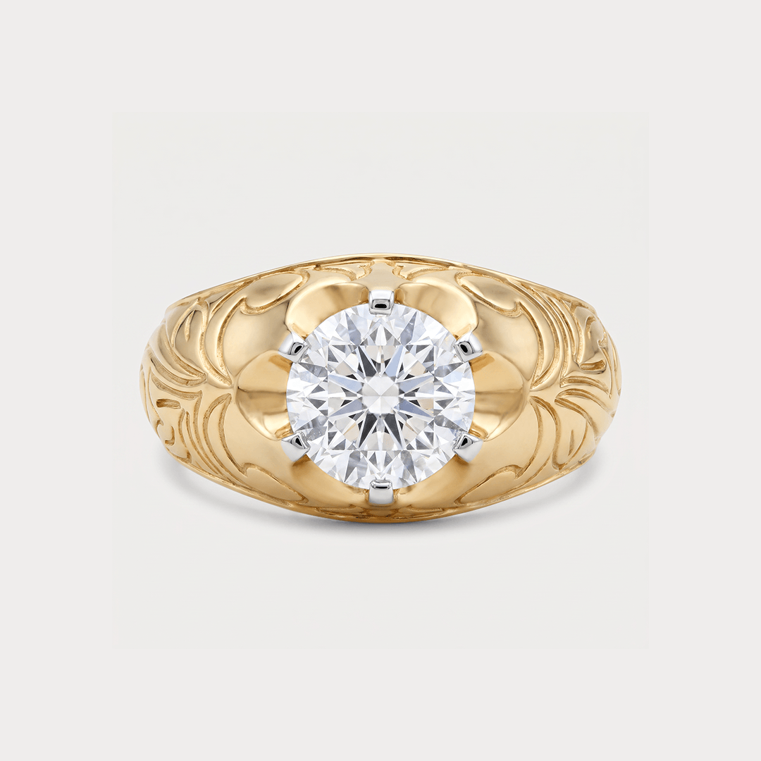 Evensong Solitaire Diamond Men's Ring