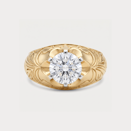 Evensong Solitaire Diamond Men's Ring