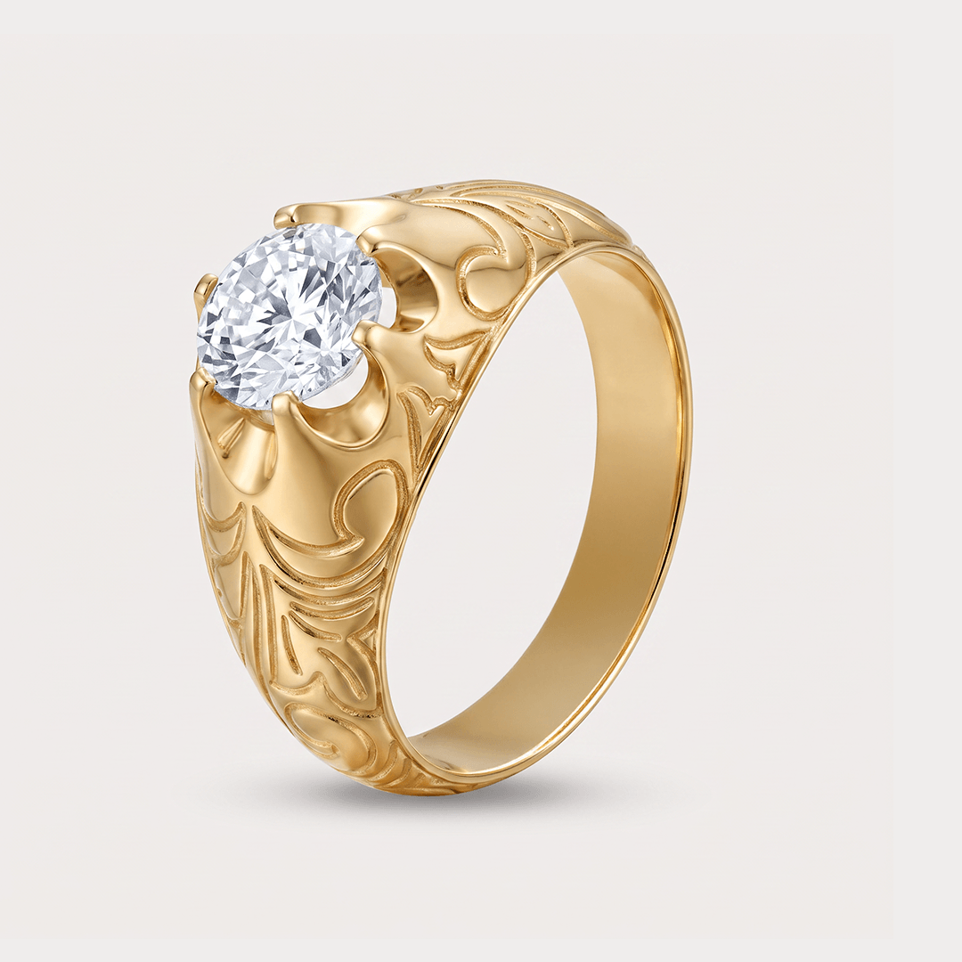 Evensong Solitaire Diamond Men's Ring
