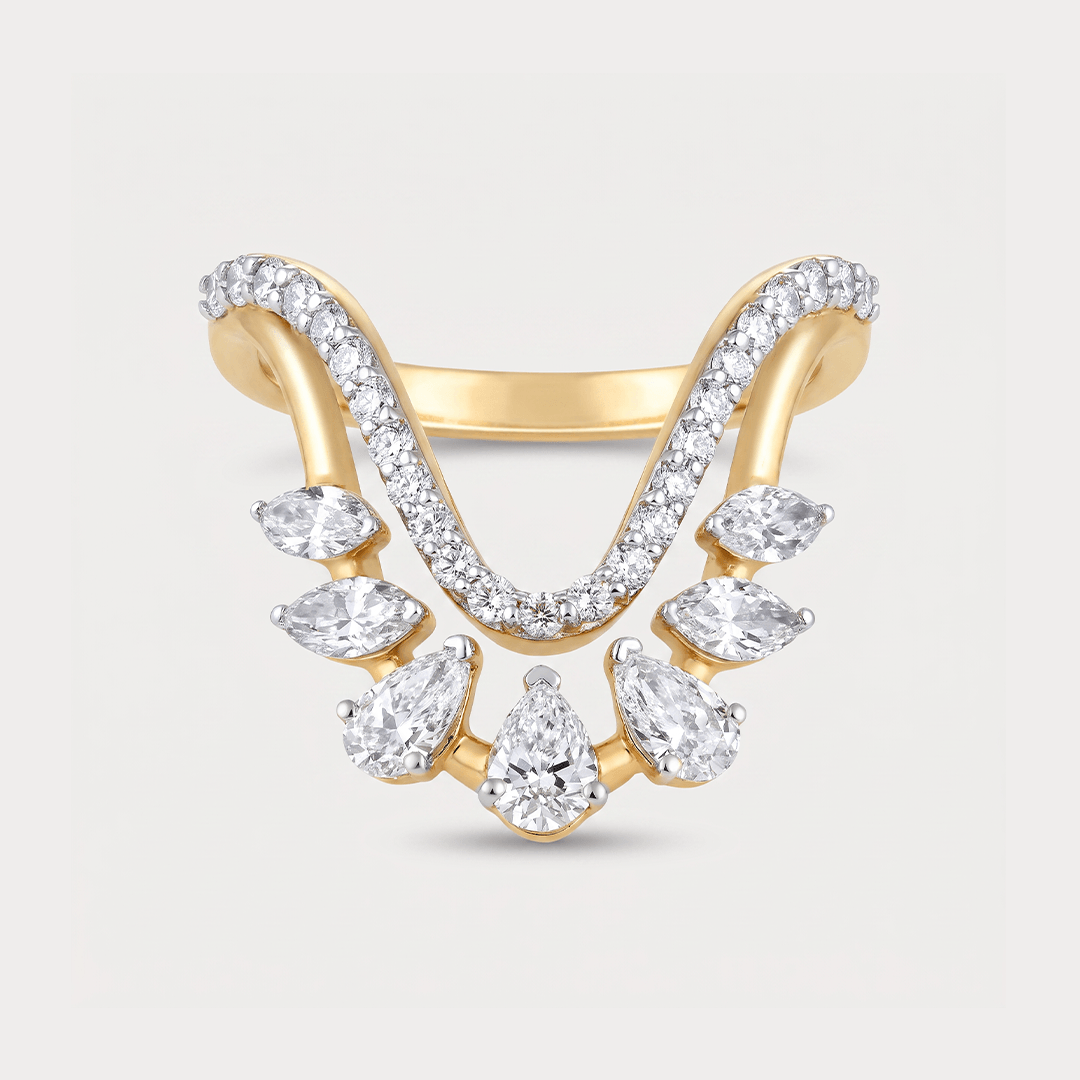Autumn Leaf Vanki Diamond Ring