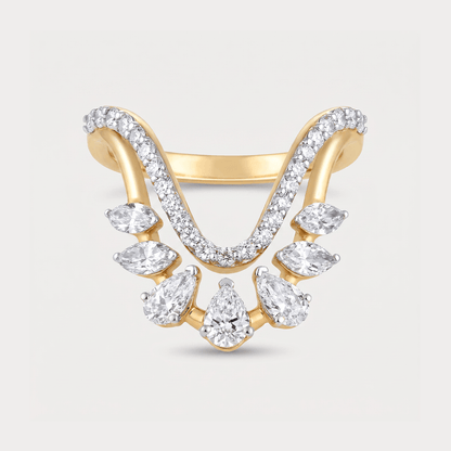 Autumn Leaf Vanki Diamond Ring