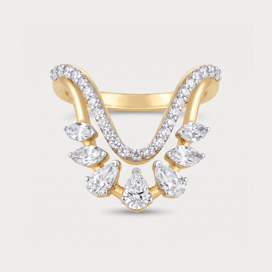 Autumn Leaf Vanki Diamond Ring