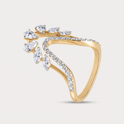 Autumn Leaf Vanki Diamond Ring